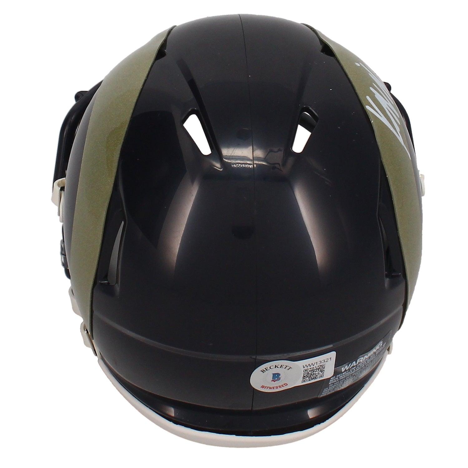 Kyren Williams Signed Rams Throwback Alternate Speed Mini Helmet (Beckett) at PristineAuction.com Kyren Williams Signed Rams Throwback Alternate Speed Mini Helmet (Beckett) at PristineAuction.com