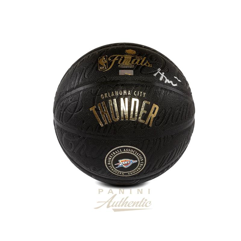 Shai Gilgeous-Alexander Signed LE Thunder Championship Logo Basketball (Panini) at PristineAuction.com Shai Gilgeous-Alexander Signed LE Thunder Championship Logo Basketball (Panini) at PristineAuction.com