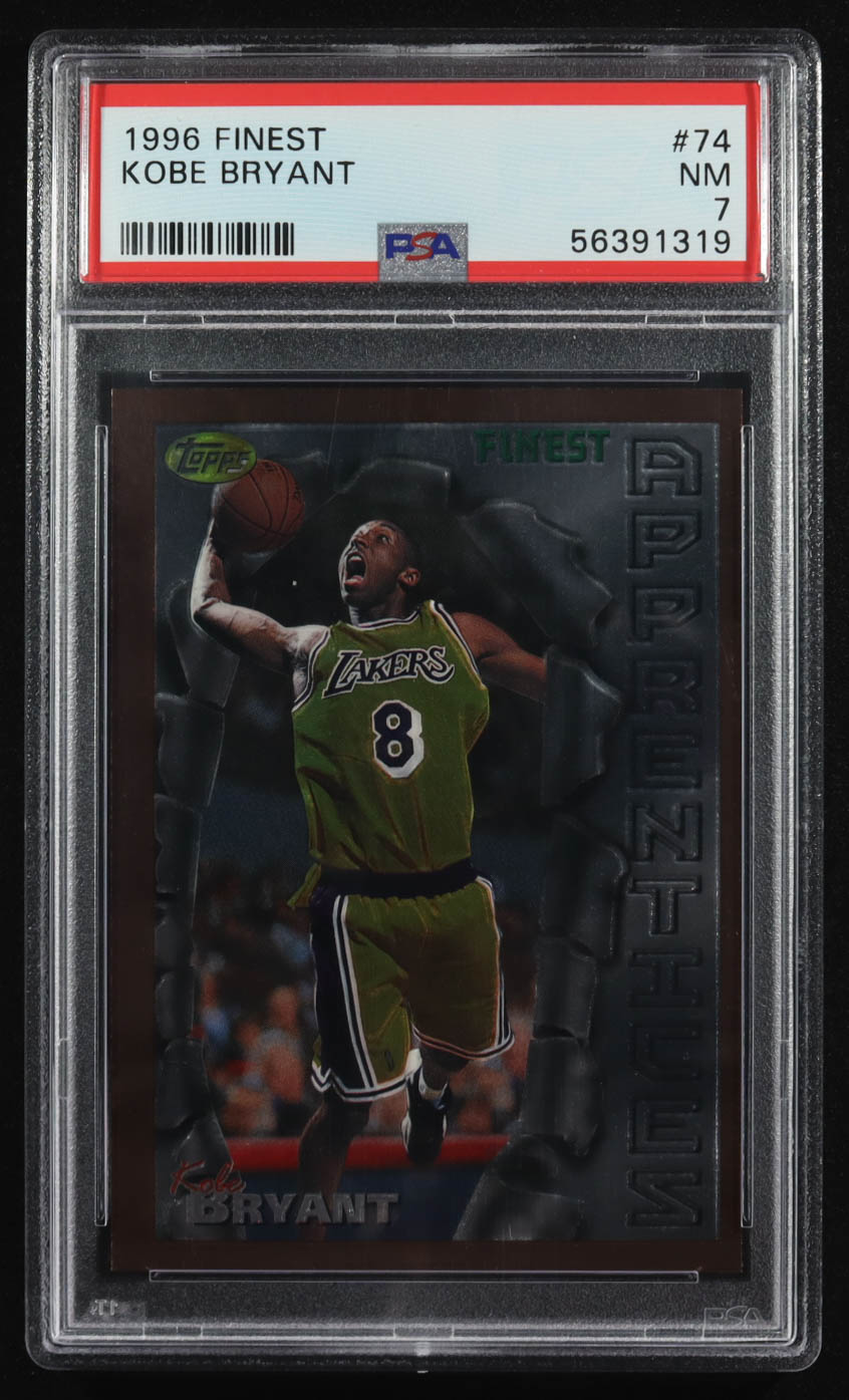 Kobe Bryant 1996-97 Topps Finest Bronze Apprentices #74 RC (PSA 7) at PristineAuction.com Kobe Bryant 1996-97 Topps Finest Bronze Apprentices #74 RC (PSA 7) at PristineAuction.com