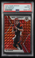 Joe Burrow 2020 Panini Mosaic Red NFL Debut #261 RC (PSA 10) at PristineAuction.com