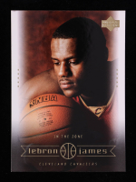 LeBron James 2003 Upper Deck LeBron James Box Set In The Zone #13 RC at PristineAuction.com