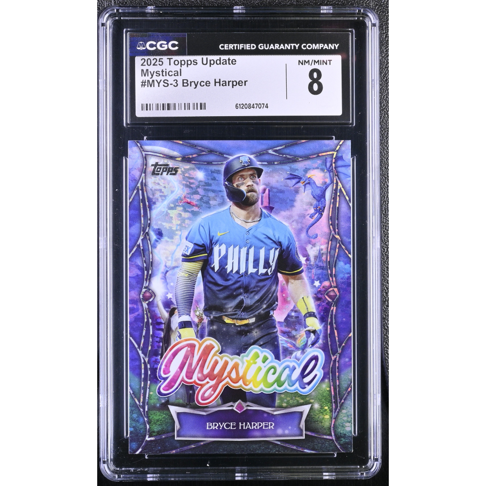 Bryce Harper 2025 Topps Update Mystical #MYS-3 (CGC 8) at PristineAuction.com