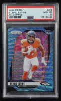 Audric Estime 2024 Panini Prizm Blue Wave #306 RC #090/230 (PSA 10) at PristineAuction.com