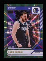 Luka Doncic 2024-25 Donruss Holo Green Laser #82 at PristineAuction.com