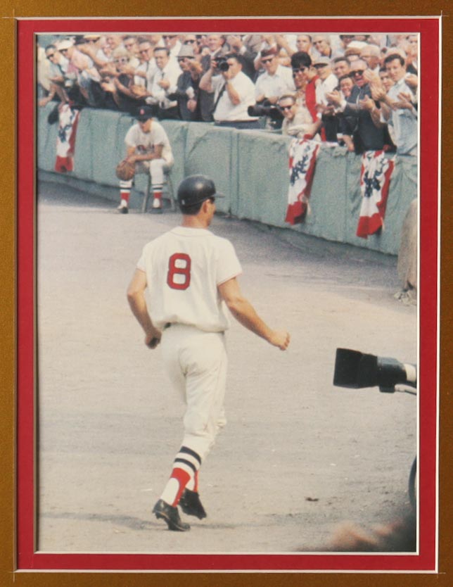 Carl Yastrzemski Signed Custom Framed Jersey Display with Red Sox Pin Inscribed "HOF 89" & "TC 67" (PSA) at PristineAuction.com Carl Yastrzemski Signed Custom Framed Jersey Display with Red Sox Pin Inscribed "HOF 89" & "TC 67" (PSA) at PristineAuction.com