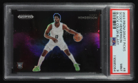 Scoot Henderson 2023 Panini Draft Picks Black Color Blast Prizm #382 RC (PSA 8) at PristineAuction.com