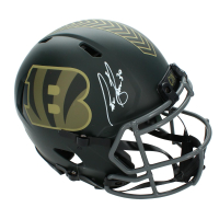 Chase Brown Signed Bengals Full-Size Authentic On-Field Salute to Service Alternate Speed Helmet (Beckett) at PristineAuction.com