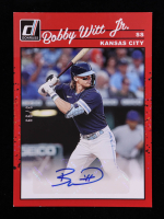 Bobby Witt Jr. 2023 Donruss Retro '90 Signatures Red #100 #83/99 at PristineAuction.com