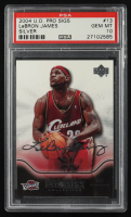 Lebron James 2004 Upper Deck Pro Sigs Collection Silver #13 RC (PSA 10) at PristineAuction.com