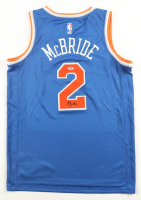 Miles "Deuce" McBride Signed Knicks Nike Authentic Jersey (PSA) at PristineAuction.com
