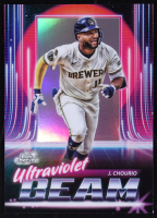 Jackson Chourio 2025 Topps Cosmic Chrome Ultraviolet Beam #UB18 at PristineAuction.com