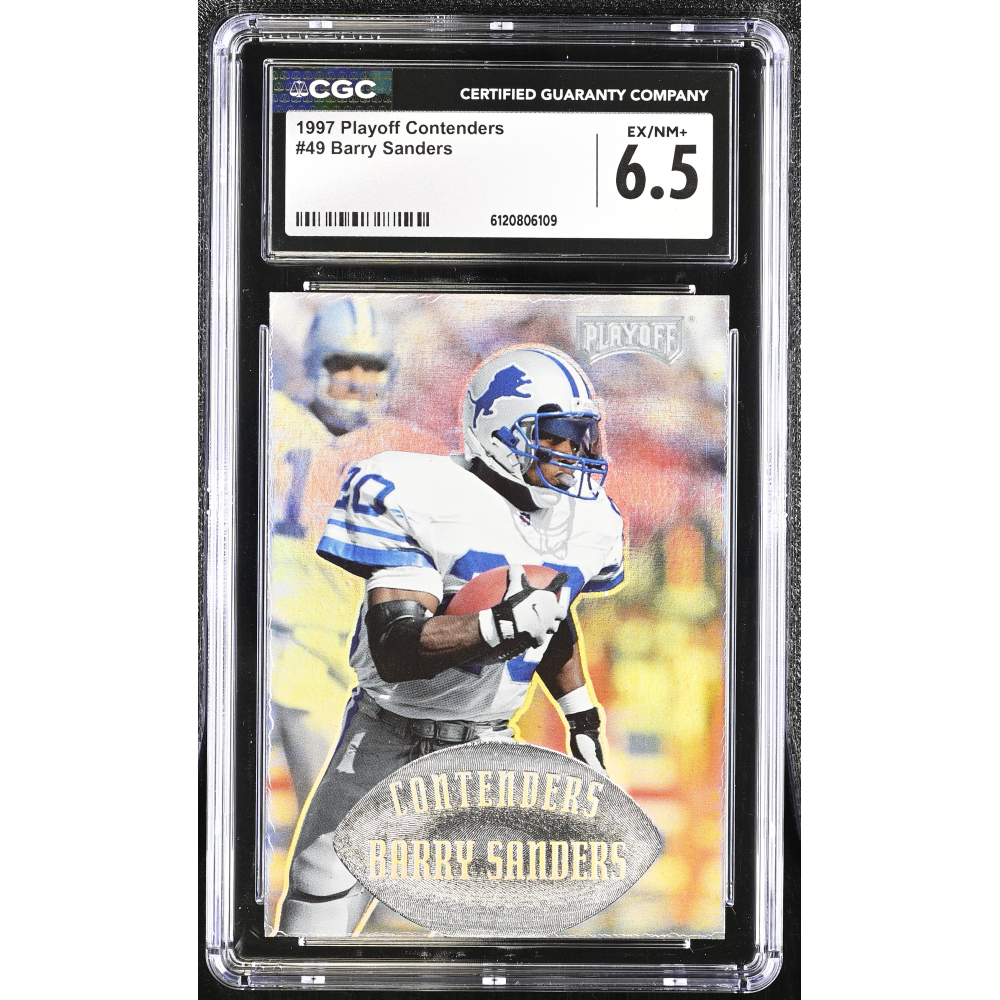 Barry Sanders 1997 Playoff Contenders #49 (CGC 6.5) at PristineAuction.com