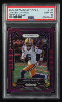 Jayden Daniels 2024 Panini Draft Picks Purple Wave #108 RC (PSA 10) at PristineAuction.com