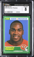 Derrick Thomas 1989 Score #258 RC (CGC 8) at PristineAuction.com