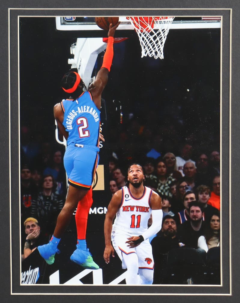 Shai Gilgeous-Alexander Signed Custom Framed Jersey Display with Stat Plaque & (2) NBA Finals Pins (JSA) at PristineAuction.com Shai Gilgeous-Alexander Signed Custom Framed Jersey Display with Stat Plaque & (2) NBA Finals Pins (JSA) at PristineAuction.com