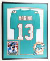 Dan Marino Signed Custom Framed Jersey Display with Photo (Beckett) at PristineAuction.com