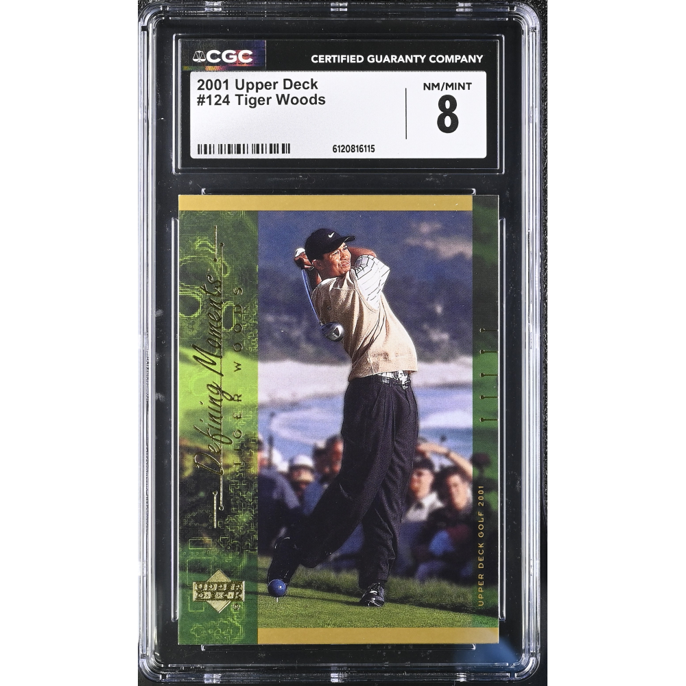 Tiger Woods 2001 Upper Deck #124 (CGC 8) at PristineAuction.com