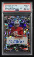 CJ Stroud 2022 Leaf Valiant All-American Leopard Crystal Autograph #AA-CJS RC #1/5 (PSA 9 | Autograph Graded PSA 10) at PristineAuction.com