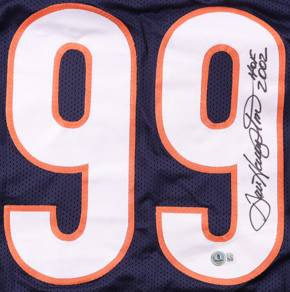 Dan Hampton Signed Jersey Inscribed "HOF 2002" (Beckett) at PristineAuction.com Dan Hampton Signed Jersey Inscribed "HOF 2002" (Beckett) at PristineAuction.com