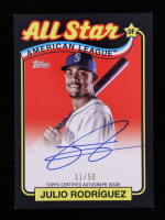 Julio Rodriguez 2024 Topps '89 Topps All Star Autographs Black #89ASAJRO #11/50 at PristineAuction.com