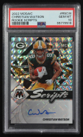 Christian Watson 2022 Panini Rookie Scripts Auto #RS-CW RC (PSA 10) at PristineAuction.com
