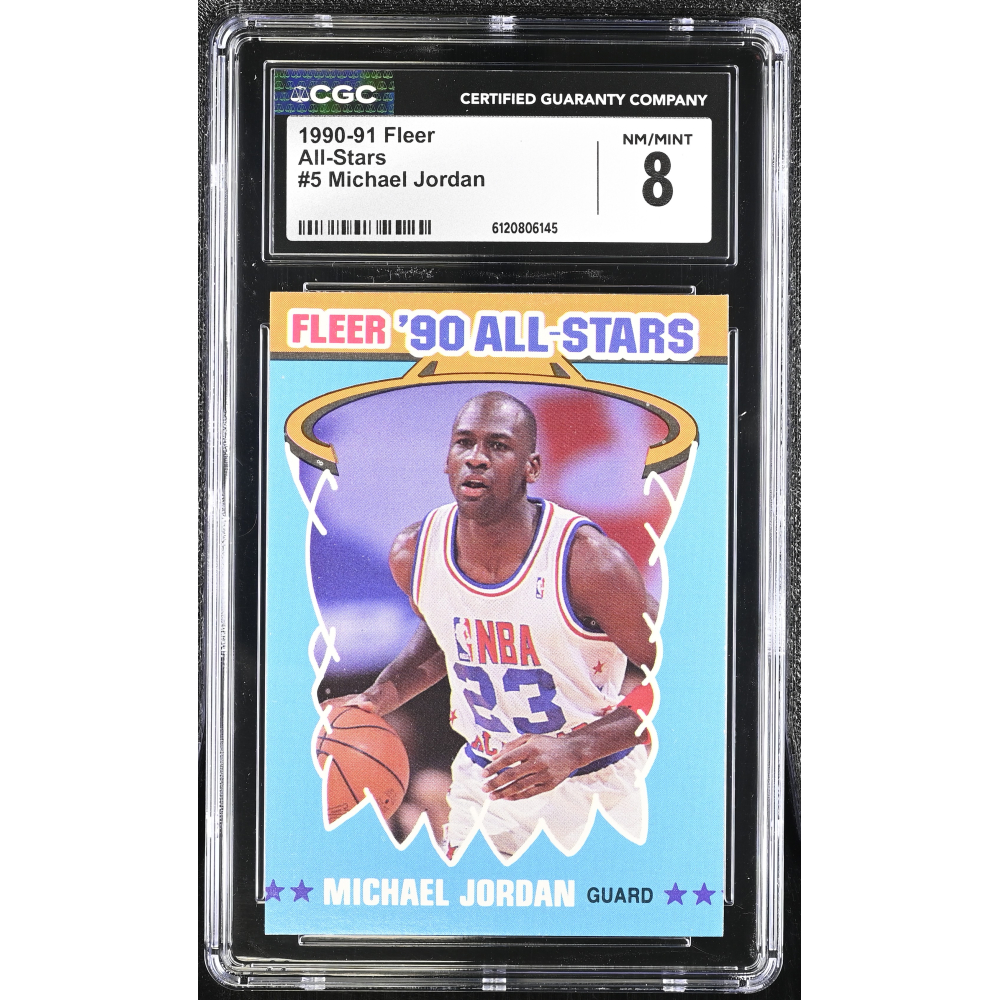 Michael Jordan 1990-91 Fleer All-Stars #5 (CGC 8) at PristineAuction.com