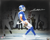 Jaxson Dart Signed Giants 16x20 Photo (Fanatics) at PristineAuction.com