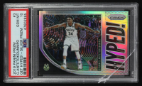 Giannis Antetokounmpo Panini Silver Prizm Get Hyped! #3 (PSA 10) (See Description) at PristineAuction.com