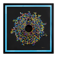 "Sunlight" LE 22x22 Custom Framed 3D Multi-Layered Woodcut by Patricia Govezensky (Artova) at PristineAuction.com