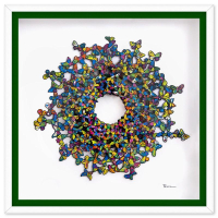 "Sunlight" LE 22x22 Custom Framed 3D Multi-Layered Woodcut by Patricia Govezensky (Artova) at PristineAuction.com