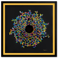 "Sunlight" LE 22x22 Custom Framed 3D Multi-Layered Woodcut by Patricia Govezensky (Artova) at PristineAuction.com