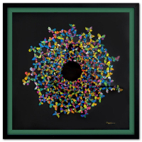 "Sunlight" LE 22x22 Custom Framed 3D Multi-Layered Woodcut by Patricia Govezensky (Artova) at PristineAuction.com