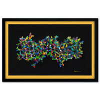 "Tide" LE 15x24 Custom Framed 3D Multi-Layered Woodcut by Patricia Govezensky (Artova) at PristineAuction.com