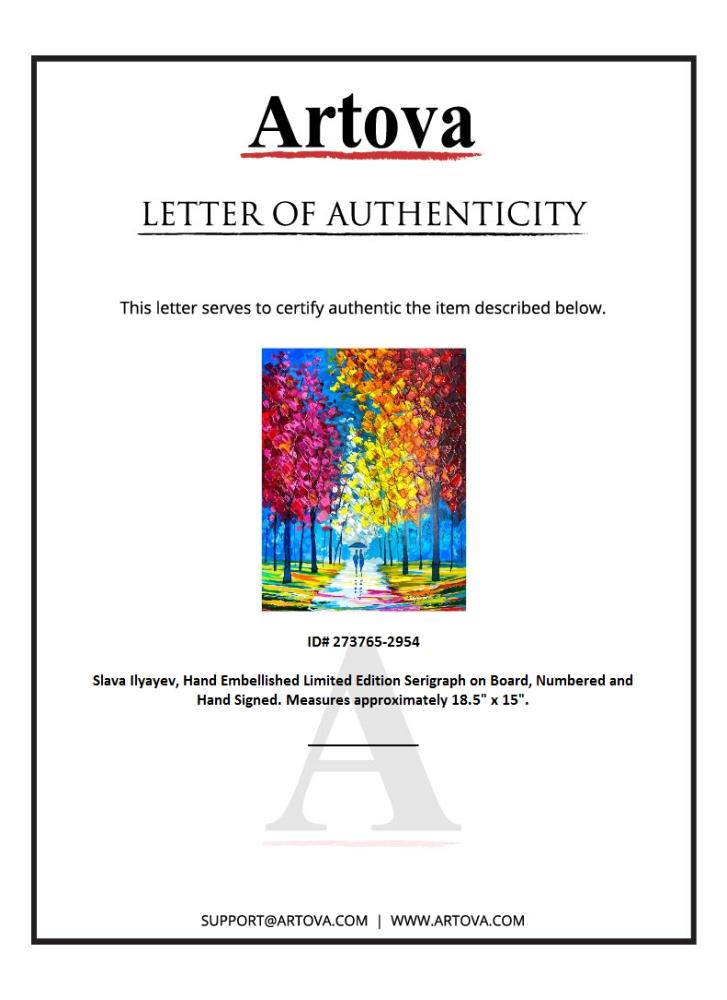 "Untitled" LE 18x15 Hand-Embellished Serigraph on Board by Slava Ilyayev (Artova) at PristineAuction.com "Untitled" LE 18x15 Hand-Embellished Serigraph on Board by Slava Ilyayev (Artova) at PristineAuction.com