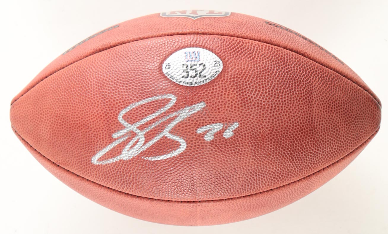 Saquon Barkley Signed Official NFL "The Duke" Football (Beckett) at PristineAuction.com Saquon Barkley Signed Official NFL "The Duke" Football (Beckett) at PristineAuction.com