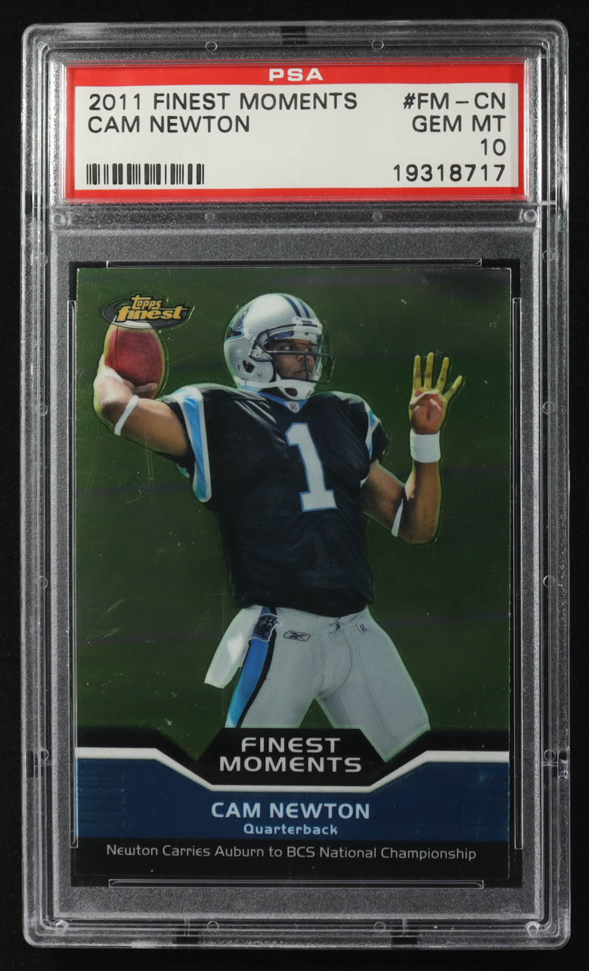 Cam Newton 2011 Topps Finest Moments #FM-CN RC (PSA 10) at PristineAuction.com Cam Newton 2011 Topps Finest Moments #FM-CN RC (PSA 10) at PristineAuction.com