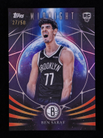 Ben Saraf 2025-26 Topps Midnight Moonfall Summer Solstice #MF28 #27/50 RC at PristineAuction.com