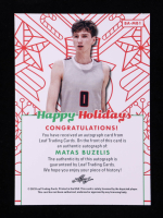 Matas Buzelis 2023 Leaf Happy Holidays Autograph #BAMB1 RC at PristineAuction.com