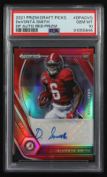 Devonta Smith 2021 Panini Draft Picks Red Prizm Auto #DPA-DVS RC #039/199 (PSA 10) at PristineAuction.com