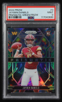 Jayden Daniels 2024 Panini Prizm Prizmatic Green Prizm #3 RC (PSA 9) at PristineAuction.com