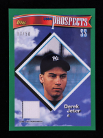 Derek Jeter 2017 Topps Factory Set Derek Jeter Reprint Relics Green #DJ94 #03/50 at PristineAuction.com