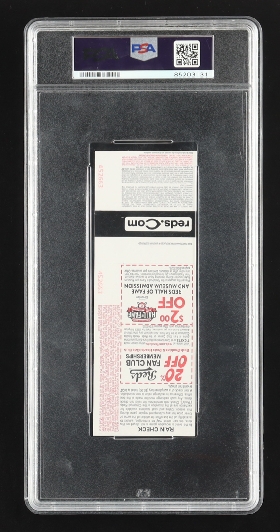 Noelvi Marte Signed MLB Debut Game Ticket Inscribed "MLB Debut 8/19/23" (PSA 10 | Auto 10) at PristineAuction.com Noelvi Marte Signed MLB Debut Game Ticket Inscribed "MLB Debut 8/19/23" (PSA 10 | Auto 10) at PristineAuction.com