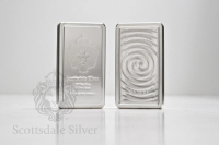 Set of (2) 10oz Scottsdale Stacker Silver Bars 50 Troy oz .999 Silver Bullion at PristineAuction.com