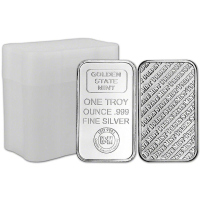 Tube of (20) 1 oz Golden State Mint .999 Fine Silver Bar at PristineAuction.com