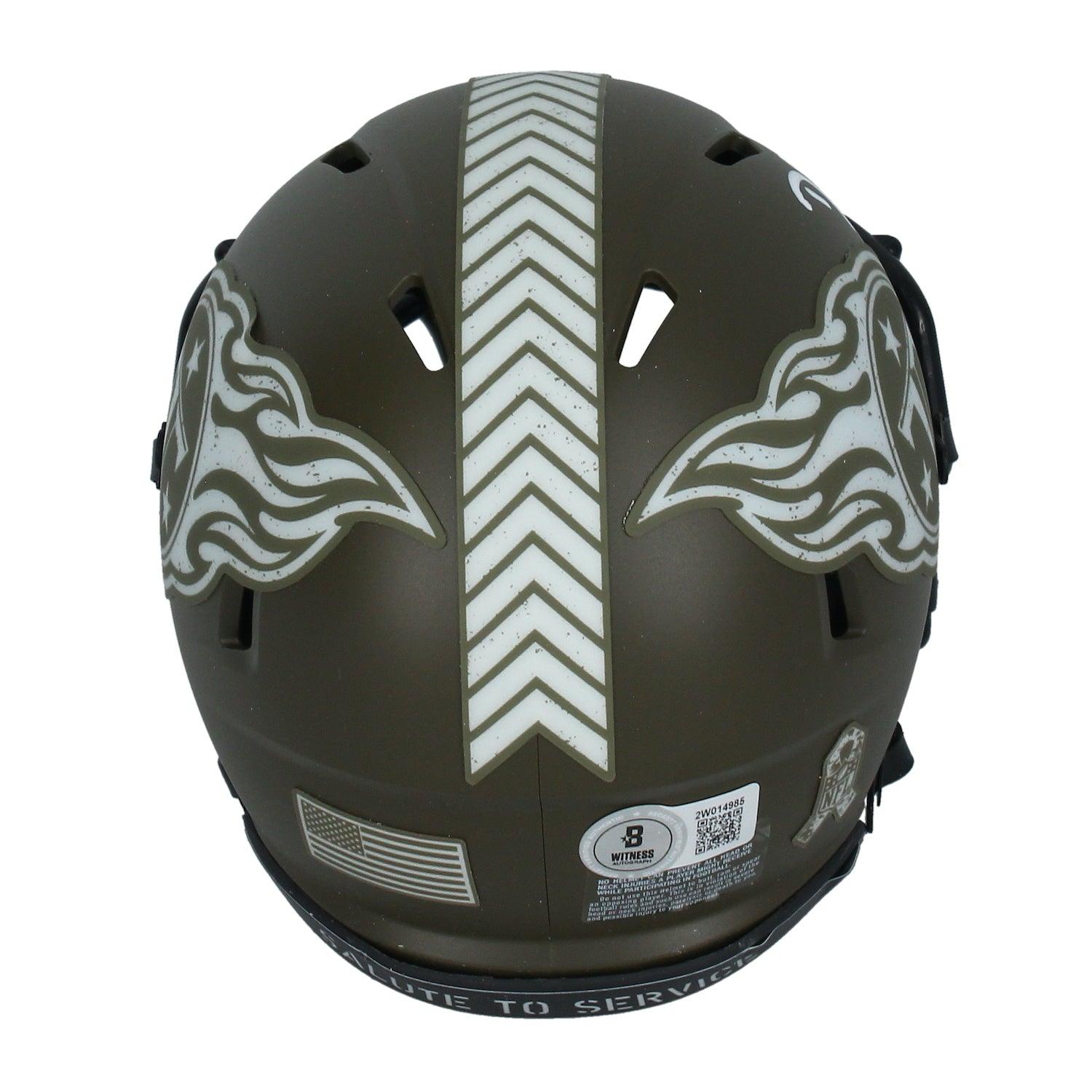 DeAndre Hopkins Signed Titans Salute to Service Alternate Speed Mini Helmet (Beckett) at PristineAuction.com DeAndre Hopkins Signed Titans Salute to Service Alternate Speed Mini Helmet (Beckett) at PristineAuction.com