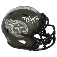 DeAndre Hopkins Signed Titans Salute to Service Alternate Speed Mini Helmet (Beckett) at PristineAuction.com