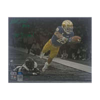 Kyren Williams Signed Notre Dame Fighting Irish LE 11x14 Photo Inscribed "Go Irish" (Game Day Legends & Beckett) at PristineAuction.com