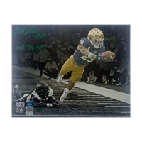 Kyren Williams Signed Notre Dame Fighting Irish LE 11x14 Photo Inscribed "Go Irish" (Game Day Legends & Beckett) at PristineAuction.com