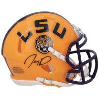 Jayden Daniels Signed LSU Tigers Speed Mini Helmet (Fanatics) at PristineAuction.com