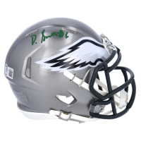 DeVonta Smith Signed Eagles Flash Alternate Speed Mini Helmet (Fanatics) at PristineAuction.com